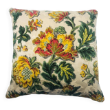 Housse coussin en tissu ancien