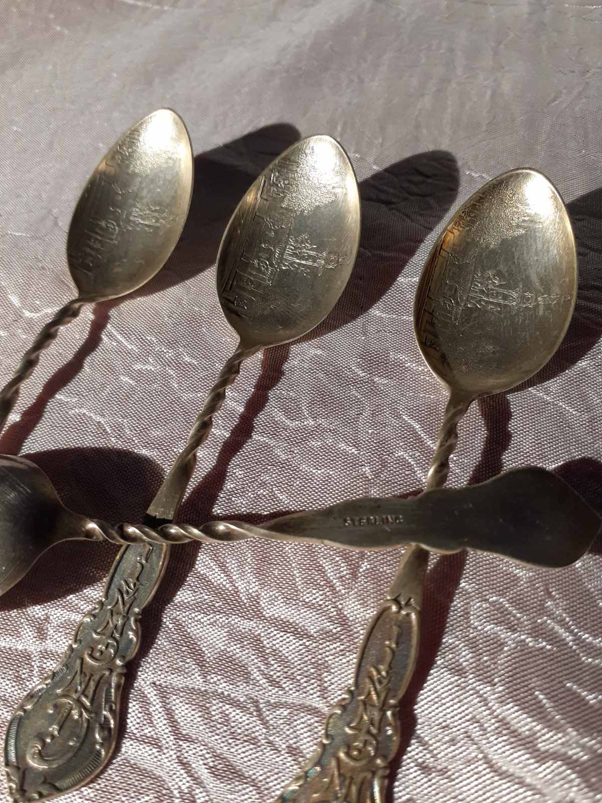 4 Silver teaspoons
