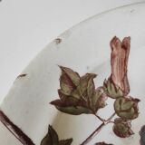 Assiette ancienne polychrome Trémières