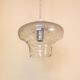 Lampe suspendue Art Déco en verre taillé