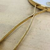 "Elite" double-sided gold-plated metal barber mirror