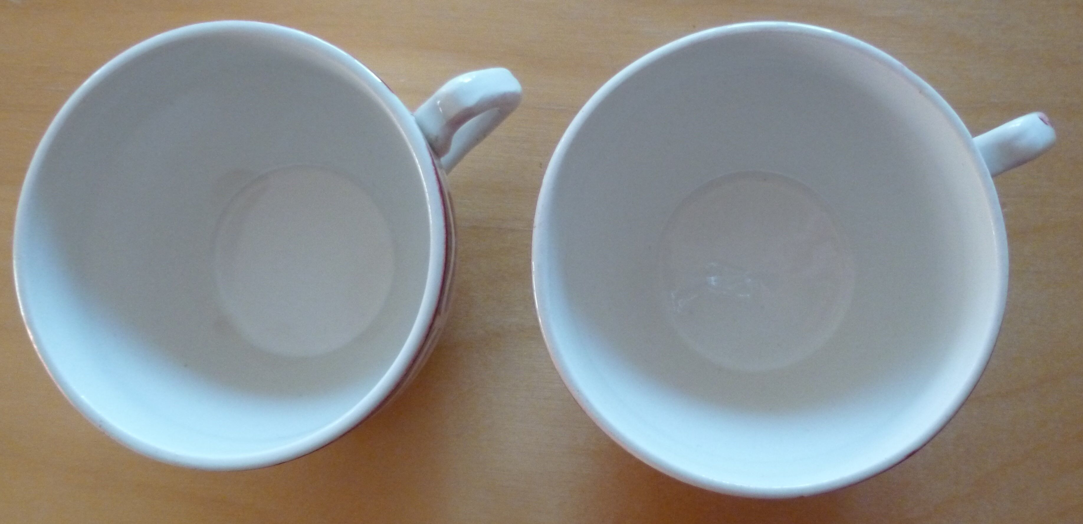 Pair of cups Sarreguemines