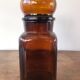 Amber glass jar