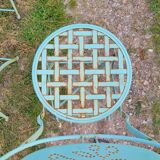 Wrought iron folding garden chairs