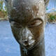 Large african sculpture in steatite stone signed lewanga – art