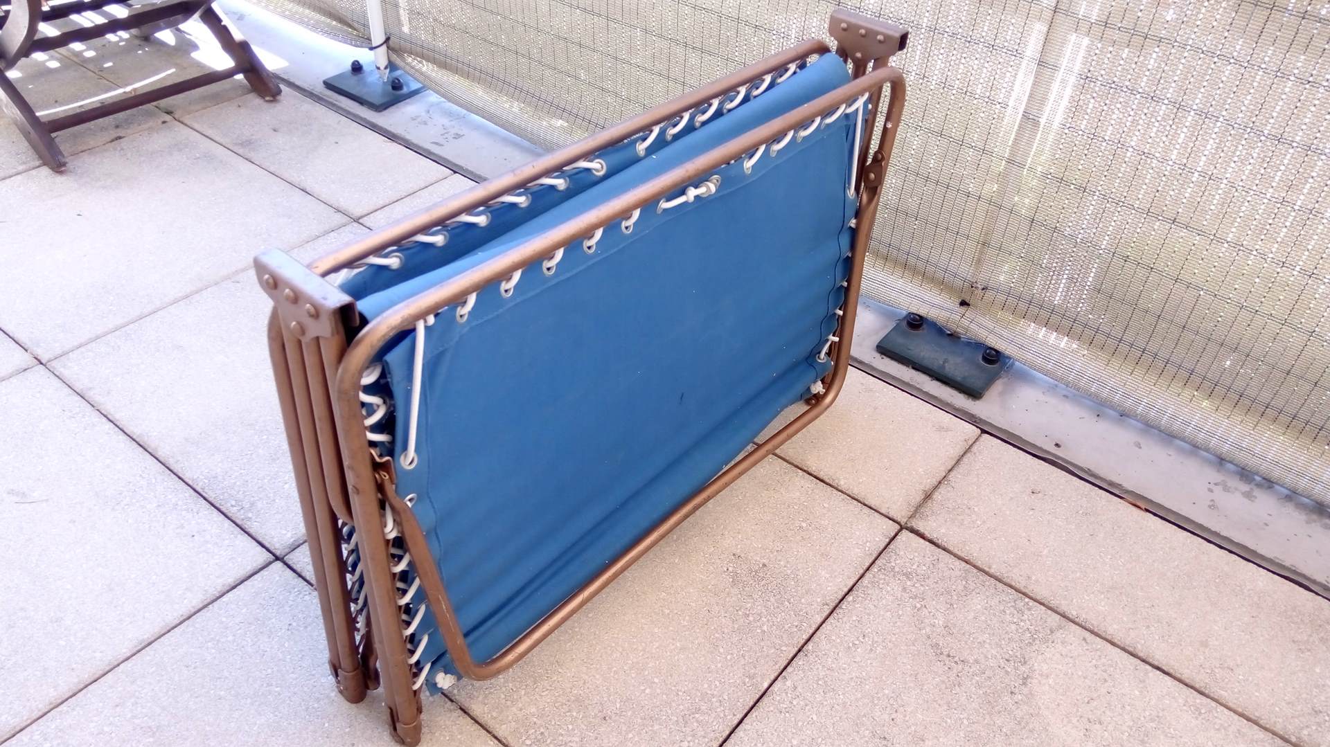 Transat relaxes folding lounge chair Lafuma Chantazur 60 vintage