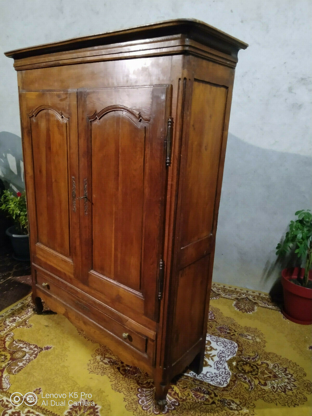 Louis XV oak cabinet