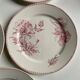 5 assiettes decor rouge