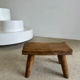 Stool in blond teak
