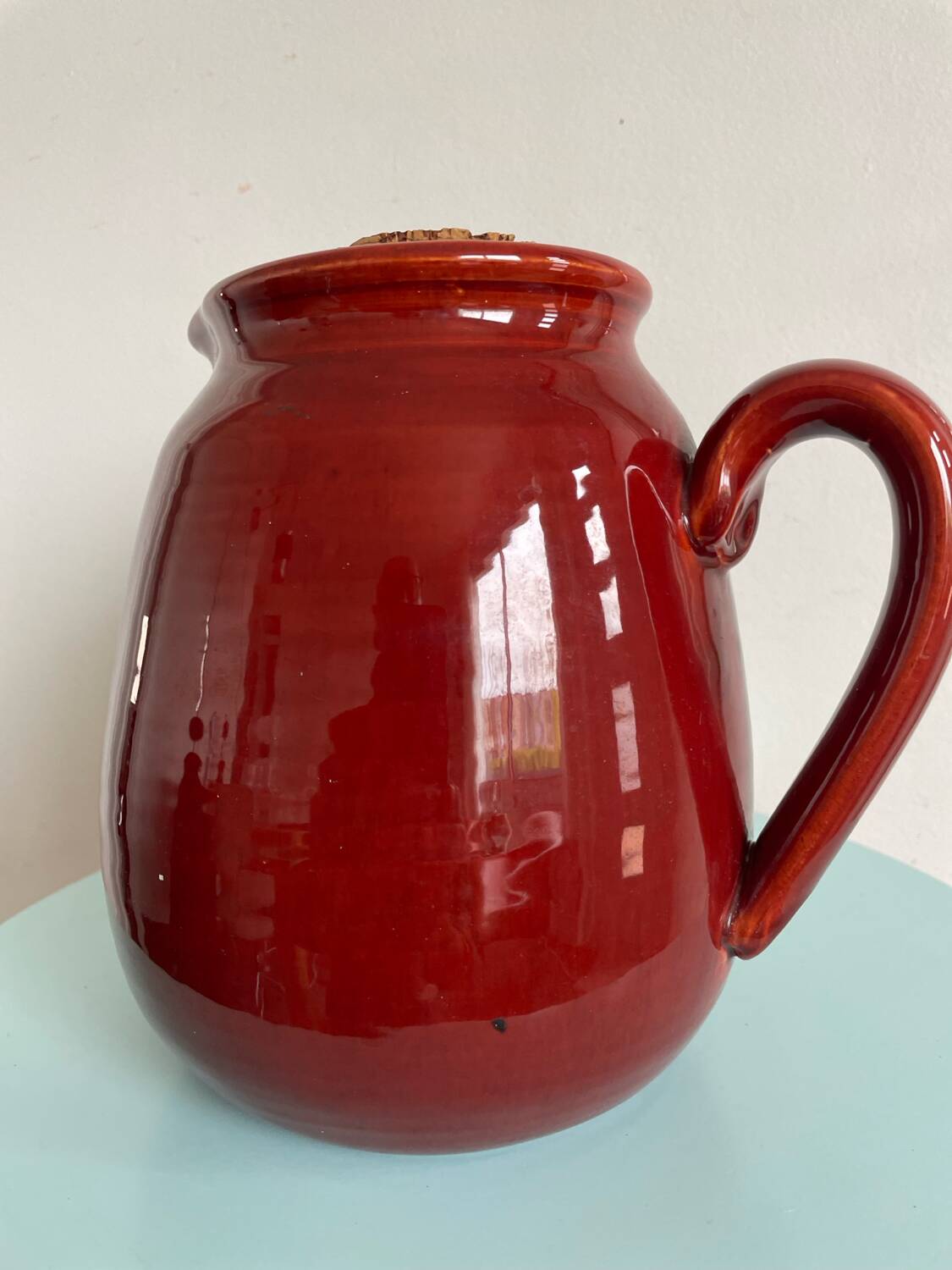 Pichet en grès émaillé signé B. Biot –