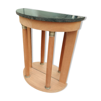 Old empire style console with marble top