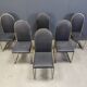 Vintage brass dining chairs by Belgochrom, 1970s