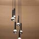 Large mid-century cascade chandelier in chrome