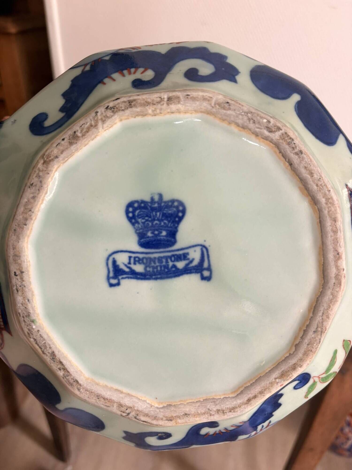 Cache Pot Porcelain English Jardinière Ironstone Celadon Japanese Imari