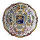 Assiette antique française en céramique de Saint-Cement de 1800 Blason de