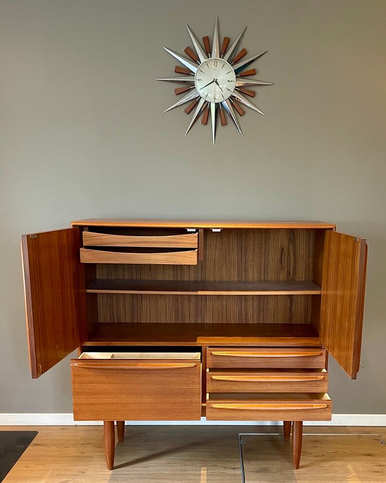 Scandinavian teak bar sideboard by Bernhard Pedersen for Samcom