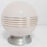 1950 ball ceiling light with golden grooves d19cm