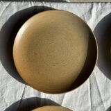 Set of 6 dessert plates in stoneware Village France D20