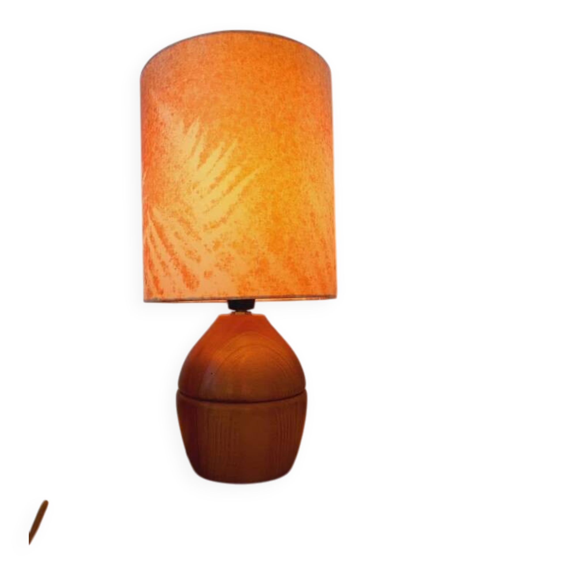 Wooden bedside lamp, 1970