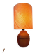 Wooden bedside lamp, 1970