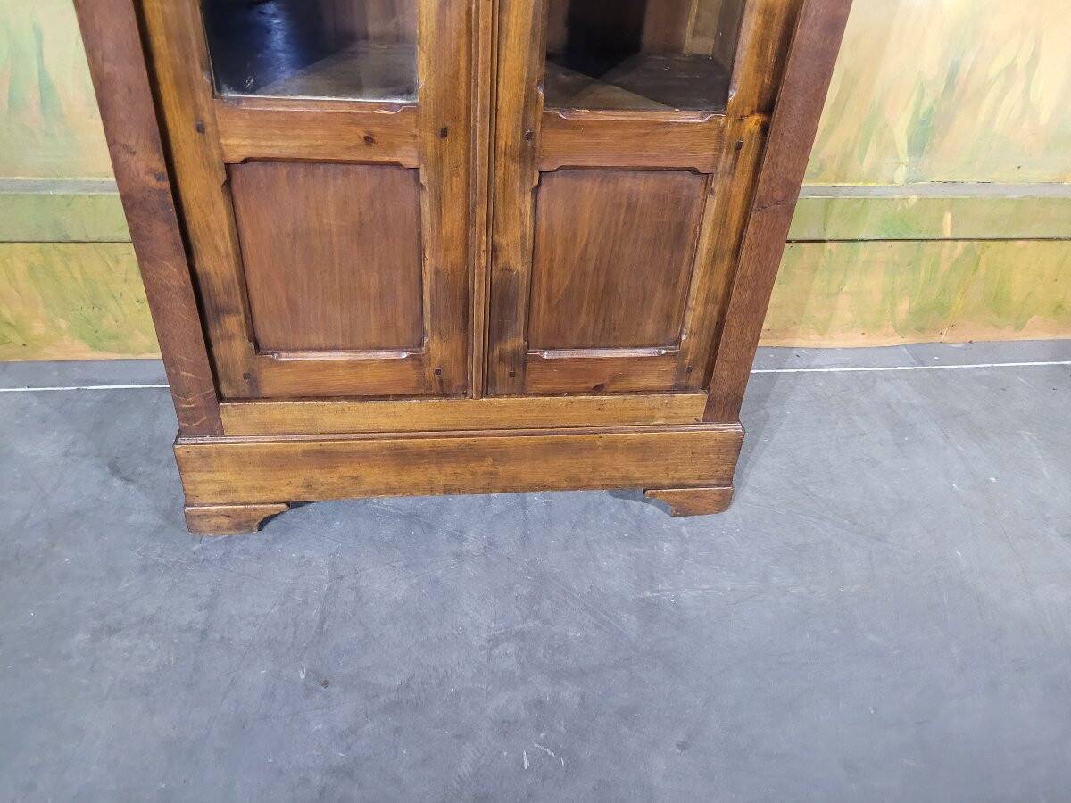 Small cherry and oak bookcase from the 19th century