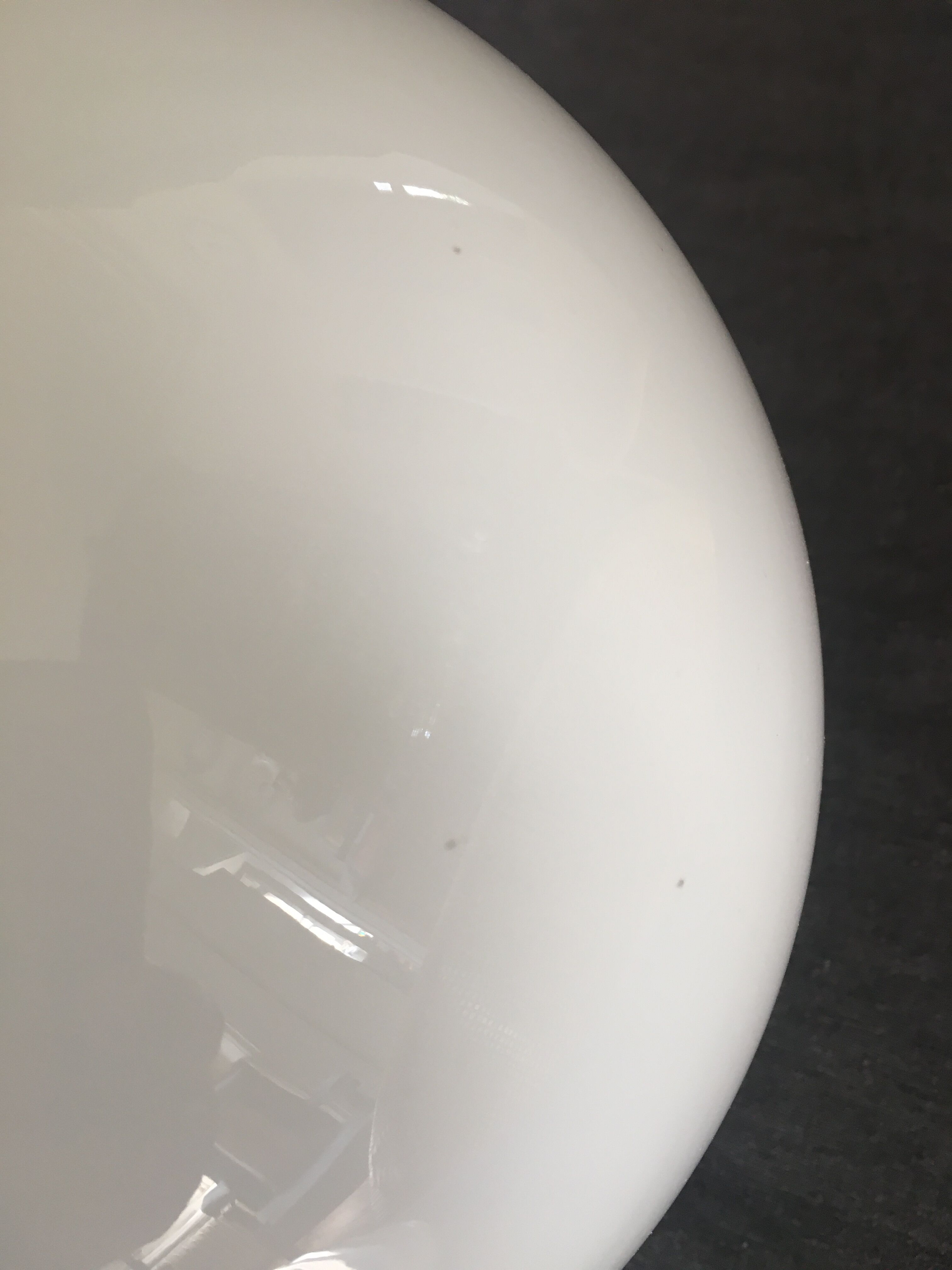 Globe in white opaline