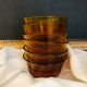 6 amber Duralex cups