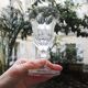 5 Metternich Style Crystal Stemmed Glasses H 13 cm