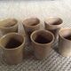 Series of sandstone cups