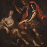 17th century painting, the baptism of Clorinda