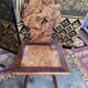 Suite of 4 Alsatian chairs in elm magnifying glass