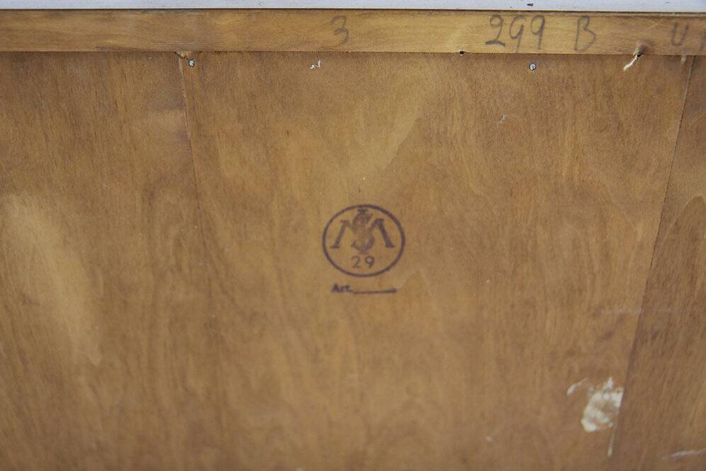 Scandinavian mahogany bookcase, Johannesborgs Möbelfabriks AB, Sweden, 1940