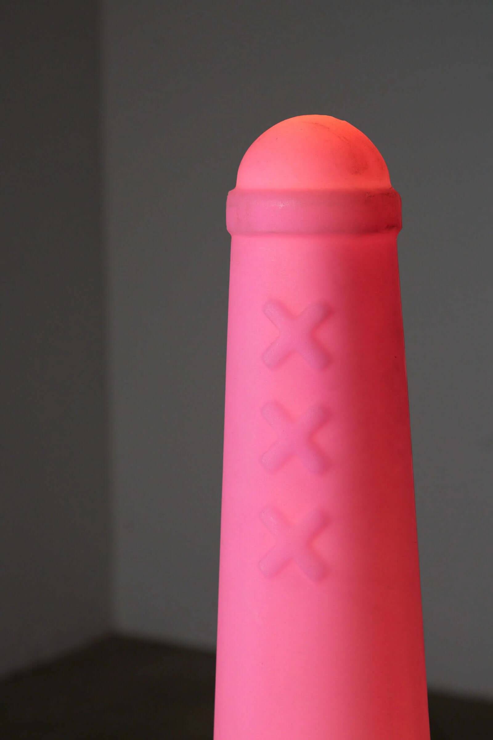 Amsterdamse Pole floor lamps in pink for Bijenkorf, 1990s