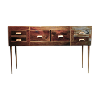 Murano glass "oil" console, 1970/1980