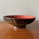 Empty-pocket bowl in lacquered and gilded wood, Japanese work of the 1920s-1930s