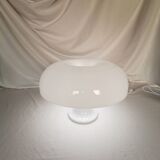 White plastic mushroom lamp