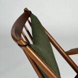 Danish teak rocking chair by Frank Reenskaug for Bramin 60s midcentury