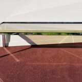 Rectangular coffee table. Flaminia Belgochrom W. Rizzo Vintage 70s