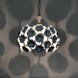 Suspension en métal blanc suspension florale. Années 70