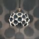 White metal floral pendant light. 1970s