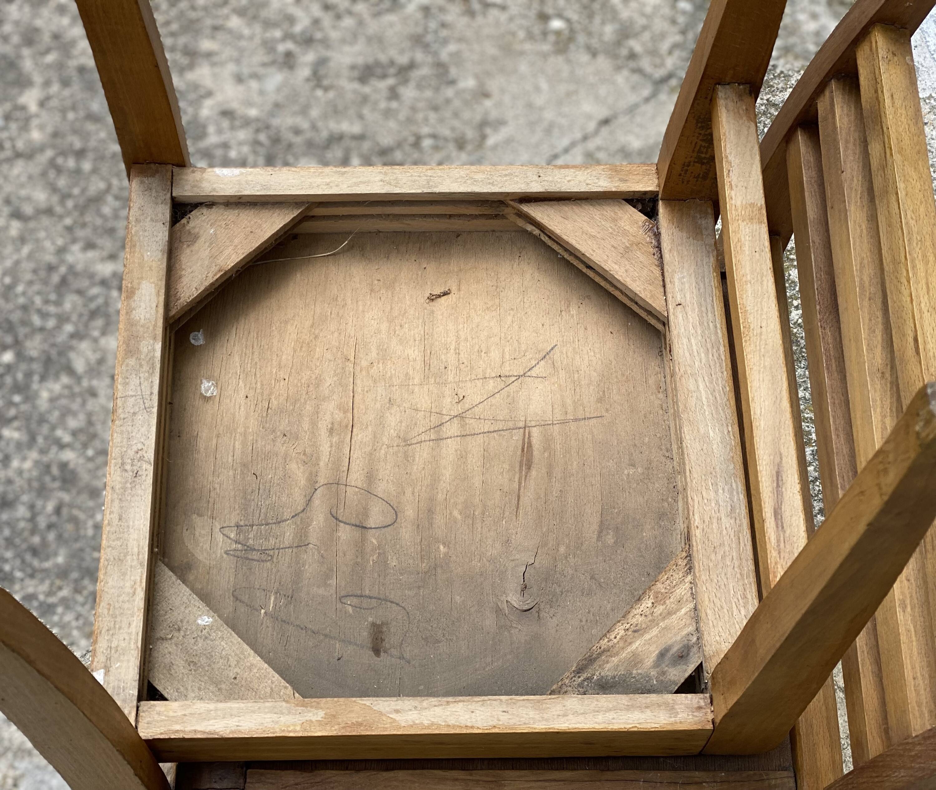 Pair of chairs by René GABRIEL, reconstruction period 1950