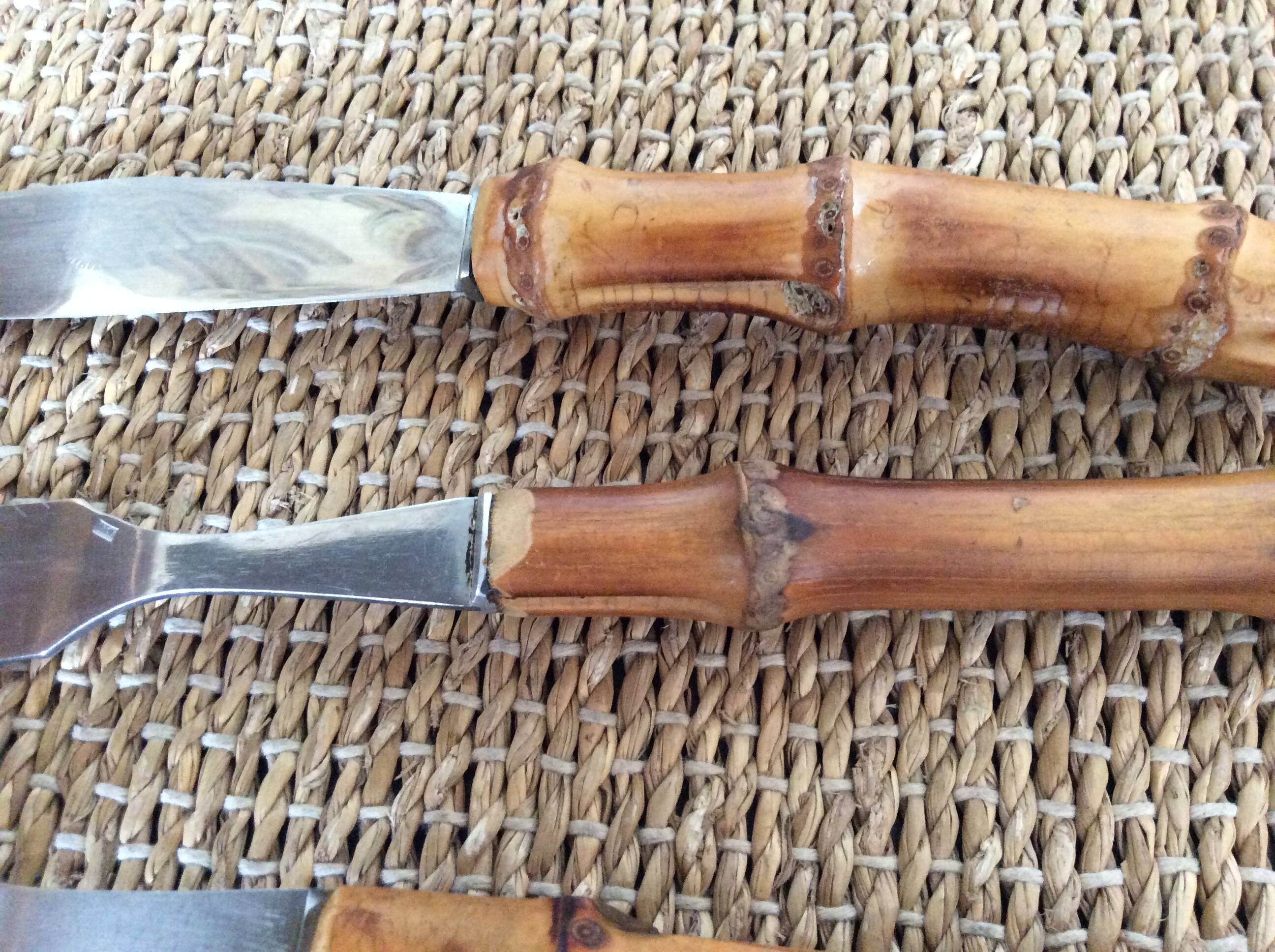 Bamboo cutlery set