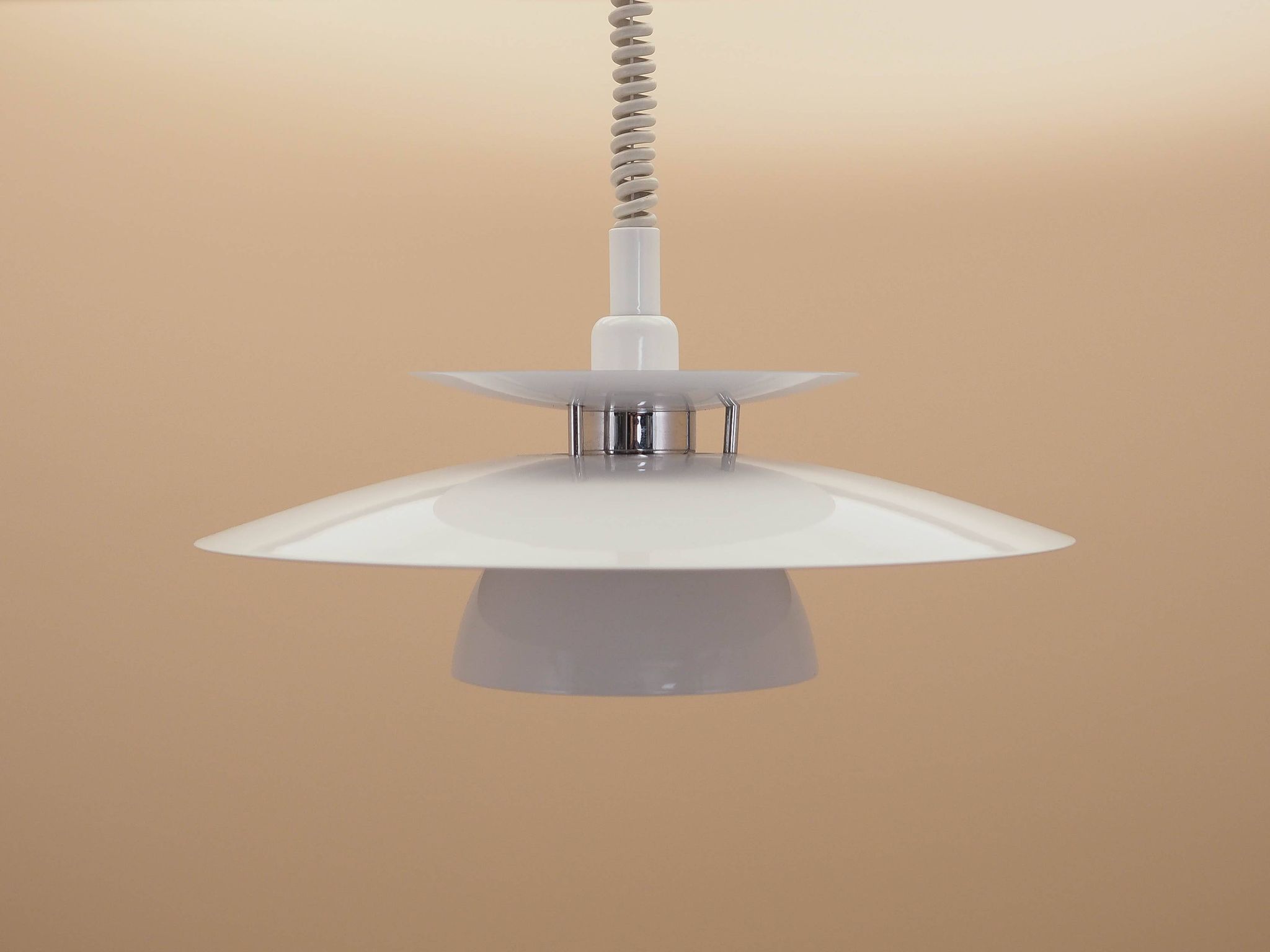 Danish pendant lamp with layered shade, 2000s