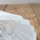 Set of 3 Art Deco frosted glass tulips