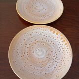 2 assiettes plates "Fauve" Niderviller