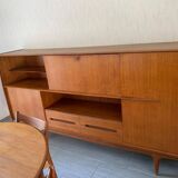 Scandinavian high teak sideboard