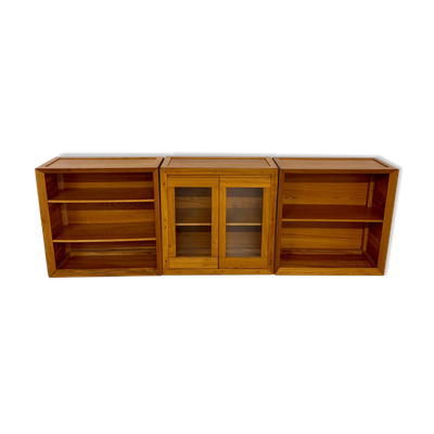 Ensemble modulable enfilade Ateliers Chauvin bois massif  design 70