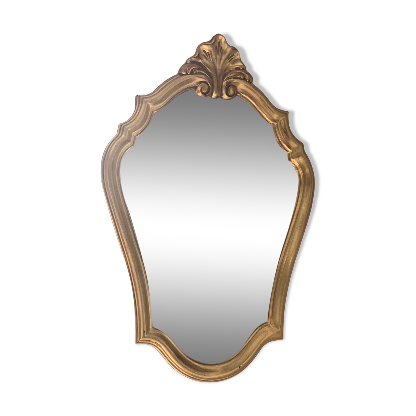 Golden shell mirror