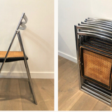 Suite of 6 folding chairs