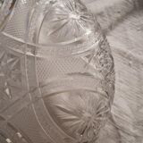 Chiseled crystal bowl
